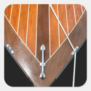 Bainbridge Island Holzbootfestival Quadratischer Aufkleber
