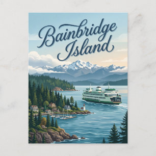 Bainbridge Island Washington Postkarte