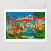 Bainbridge Island, Washington Postkarte (Vorderseite)