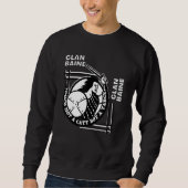 Baine Clan Gaelic Motto Swordsman Sweatshirt (Vorderseite)