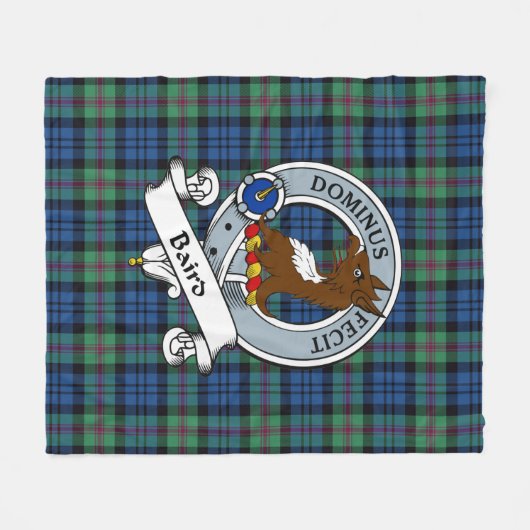 Baird Ancient Clan Abzeichen Tartan Kariert Fleecedecke (Vorderseite (Horizontal))