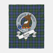 Baird Clan Abzeichen Tartan Kariert Fleecedecke (Vorderseite)