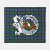 Baird Clan Abzeichen Tartan Kariert Fleecedecke (Vorderseite (Horizontal))