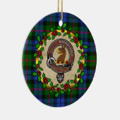 Baird Clan Abzeichen & Tartan Personalisierte Weih Keramik Ornament (Rechts)
