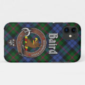 Baird Clan Abzeichen & Tartan Phone Case (Rückseite (Horizontal))