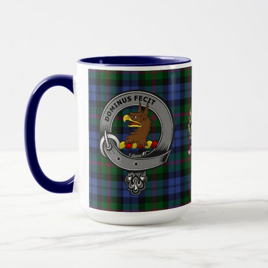 Baird Clan Abzeichen & Tartan Tasse (Links)