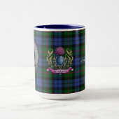 Baird Clan Abzeichen & Tartan Tasse (Zentrum)