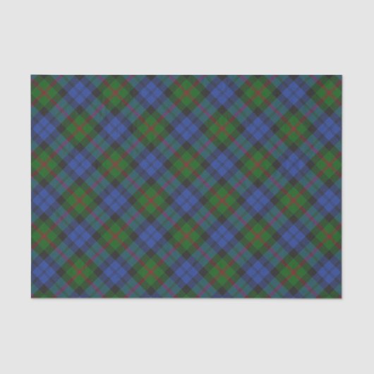 Baird Clan Tartan Kariertes Muster Seidenpapier (Vorderseite)