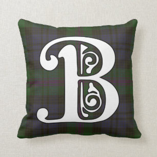 Baird-Clantartan-Monogramm Kissen