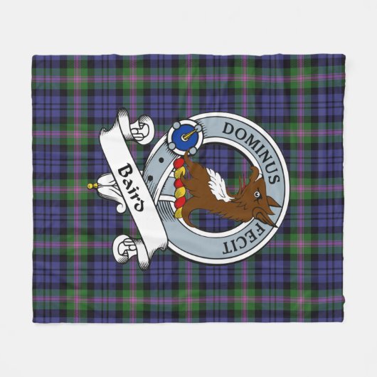 Baird Modern Clan Abzeichen Tartan Kariert Fleecedecke (Vorderseite (Horizontal))