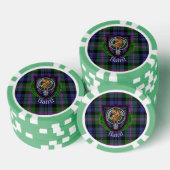 Baird Schottischer Clan Tartan & Wappen Pokerchips (Stapel)