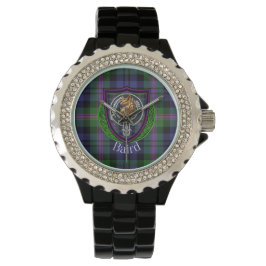 Baird Scottish Clan Tartan & Crest Armbanduhr