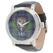 Baird Scottish Clan Tartan & Crest Armbanduhr (Schrägansicht)