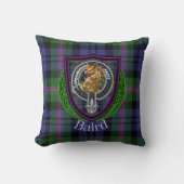 Baird Scottish Clan Tartan & Crest Kissen (Vorderseite)