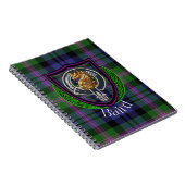 Baird Scottish Clan Tartan & Crest Notizblock (Rechte Seite)