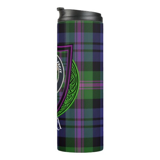 Baird Scottish Clan Tartan & Crest Thermosbecher (Nach rechts gedreht)