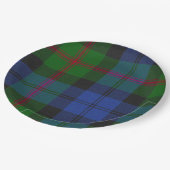Baird Scottish Clan Tartan Kariertes Muster Pappteller (Schrägansicht)