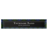 Baird Scottish Clan Tartan Pläd Pattern Namensplakette (Vorderseite)