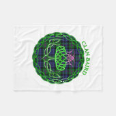 Baird Scottish Tartan Celtic Thistle Fleecedecke (Vorderseite (Horizontal))