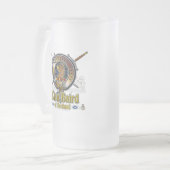 Baird Wappen Abzeichen Mattglas Bierglas (Vorderseite Links)