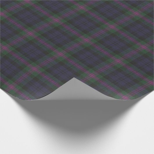 Baird Weathered Original Scottish Tartan Geschenkpapier (Ecke)