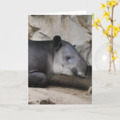 Bairds Tapir-Gruß-Karte Karte (Gelbe Blume)