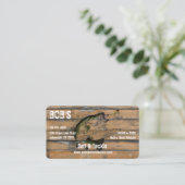 Bait and Tackle Shop Visitenkarte (Stehend Vorderseite)