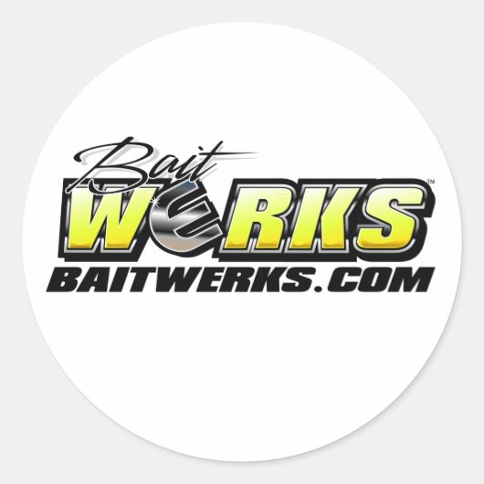 Bait Werks Logo-Aufkleber Runder Aufkleber (Vorderseite)
