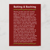 Baiting & Bashing Postcard Postkarte (Vorderseite)