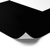 Báiyúns Schwarz/Weiß Poster (Ecke)