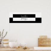 Báiyúns Schwarz/Weiß Poster (Küche)