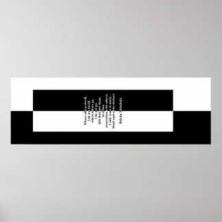 Báiyúns Schwarz/Weiß Poster