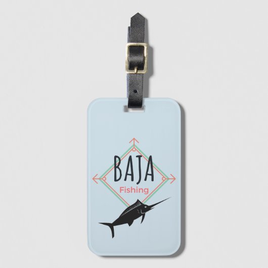 Baja-Angler-Abzeichen Gepäckanhänger (Vorderseite Vertikal)