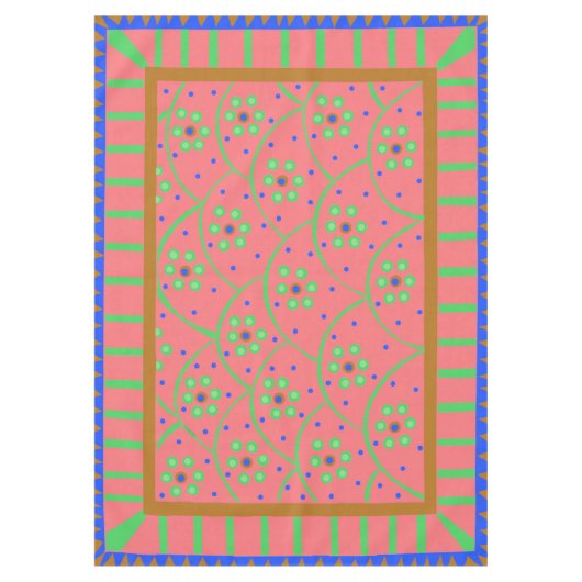 Baja Blooms Tischdecke (Vorderseite)