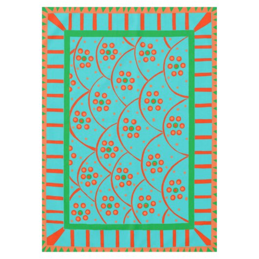 Baja Blooms Tischdecke (Vorderseite)