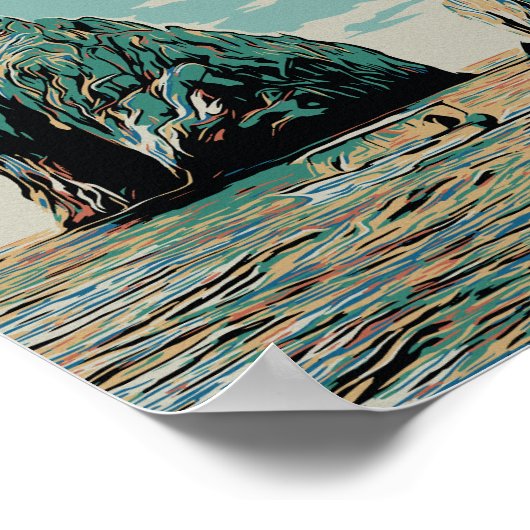 Baja California Cabo San Lucas, Mexiko Postcard Poster (Ecke)