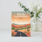 Baja California Mexico Travel Postkarte (Stehend Vorderseite)