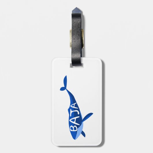 Baja California Mexico Whale Gepäckanhänger (Rückseite vertikal)