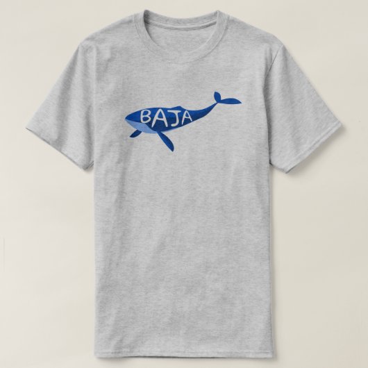 Baja California Mexico Whale T-Shirt (Design vorne)