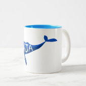 Baja California Mexico Whale Zweifarbige Tasse (VorderseiteRechts)