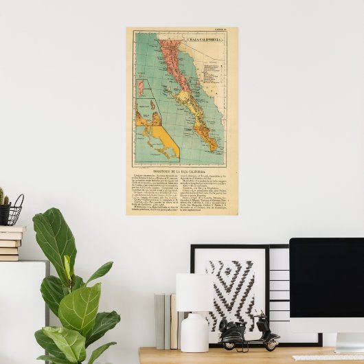 Baja California, Mexiko Poster (Heimbüro)