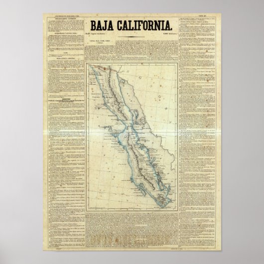 Baja California, Mexiko Poster (Vorne)