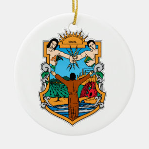 Baja California *, Mexiko-Weihnachtsverzierung Keramikornament