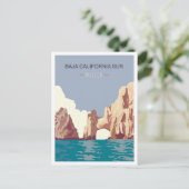 Baja California Sur Mexico Vintage Travel Postkarte (Stehend Vorderseite)