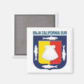 Baja California Sur Wappen Magnet (Vorderseite/Rückseite)