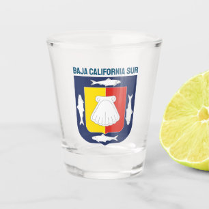 Baja California Sur Wappen Schnapsglas
