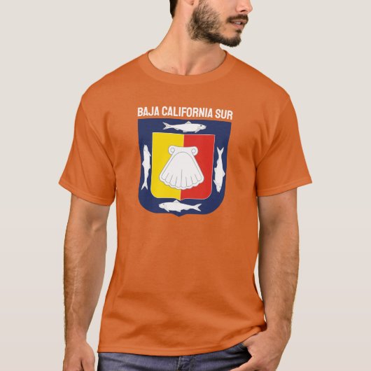 Baja California Sur Wappen T-Shirt (Vorderseite)