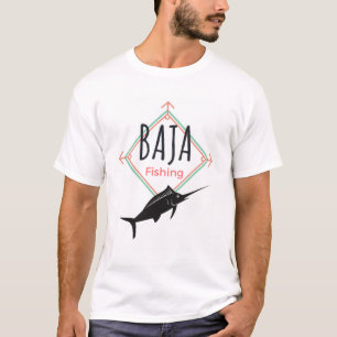 Baja Fishing-Abzeichen T-Shirt