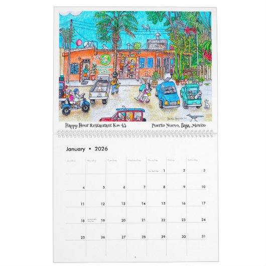 Baja Illustrations Kalender (Jan 2026)