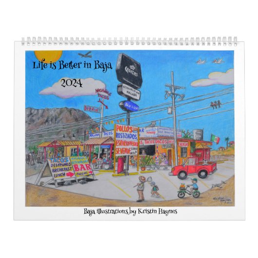 Baja Illustrations von Kristin Calendars Kalender (Titelbild)